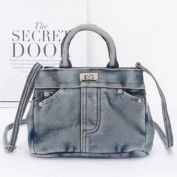Denim Crossbody Bag - Picture 1 of 4